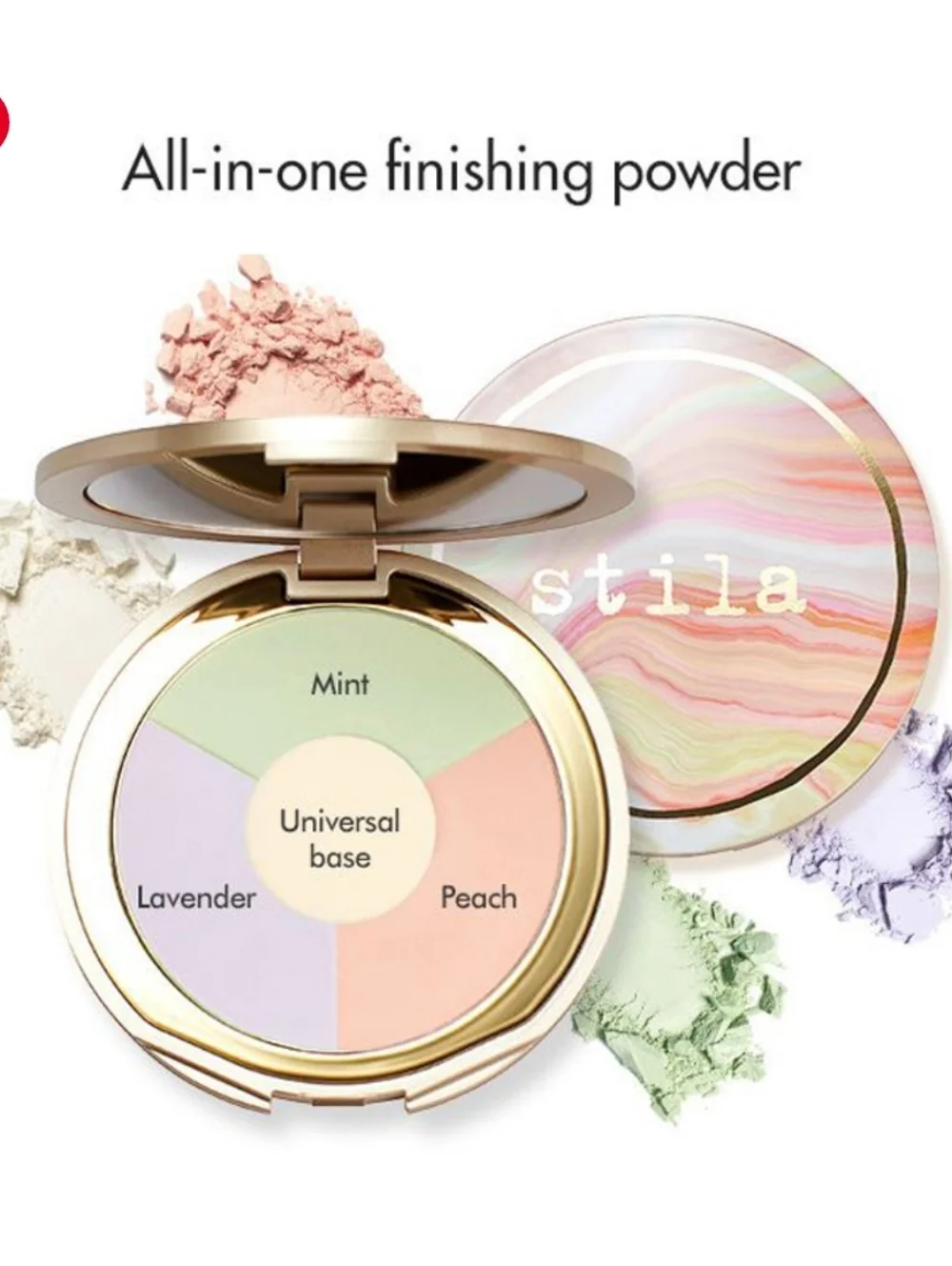 NIB Stila One Step Correct Brightening Finishing Powder